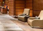 Comfortable Modern Lobby Fabric Wingback Chair With Wooden Panelling Fixing