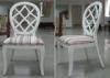Streak Fabric Upholstery Modern Dining Room Chairs With Round Back