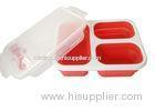 Heat Resistant Collapsible Silicone Lunch Box For Outdoor Travel FDA & LFGB standard