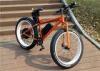 Orange / Green Shimano 7 Speed 25kph Electric Fat Bicycle For Sandy Beach 36v 250w