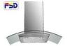Wall mount European Range Hood 8mm tempered glass mechanical switch