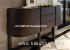 Contemporary Black Solid Wood Oak Console Table With Drawers Asian Style