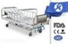 CE Stainless Steel Manual Hospital Adjustable Beds With Debris Basket