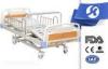 ABS Three Cranks Stainless Steel Manual Hospital Bed Equipment For Elderly