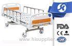 Comfortable Perforated Steel Medical Hospital Beds Adjusted With Hand Crank