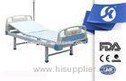 Single Crank Adjustable Manual Hospital Bed With Sheets ABS Head Foot Boards