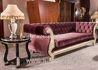 OEM Luxury Wooden Fabric Leather Hotel Lobby Sofa For Living Room