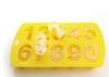 DIY Flexible Kids silicone ice cubes Tray Easy To Take Off Number Shaped