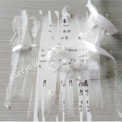 White Foam Destructive labels paper.printing Egg shell stickers material foam ultra destructible vinyl label paper