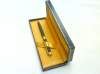 Fashionable Pen packaging box with nice yellow lining and Gold edge