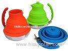 Outdoor Sports Camping Colourful silicone folding kettle 1000 ML OEM / ODM