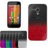 Transparent 3D Rain Drop Hard Motorola Cell Phone Case For Moto G Fashionable