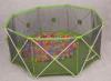 Green Mesh Round Babies Playpens / 8 Panel Baby Play Yard Eco Friendly