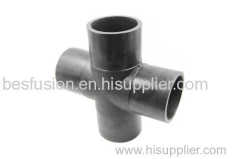 HDPE Butt Fusion Fittings Cross Tee PE Pipe Fittings