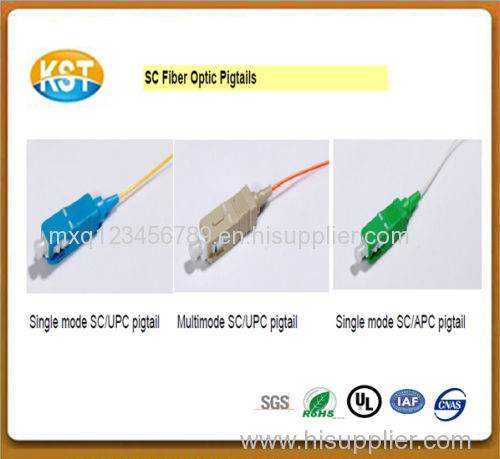 manufacturer SC Fiber Optic Pigtails/FC ST MU fiber patch cord jumper pigtail hot sales low price with serious supplier