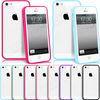 Scratch Proof Clear PC + TPU Smartphone Protective Case For Iphone4 / 4s / 5 / 5s