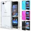 Crystal Clear Silicone Case + Screen Protector for Sony Xperia Z1 Compact Cover