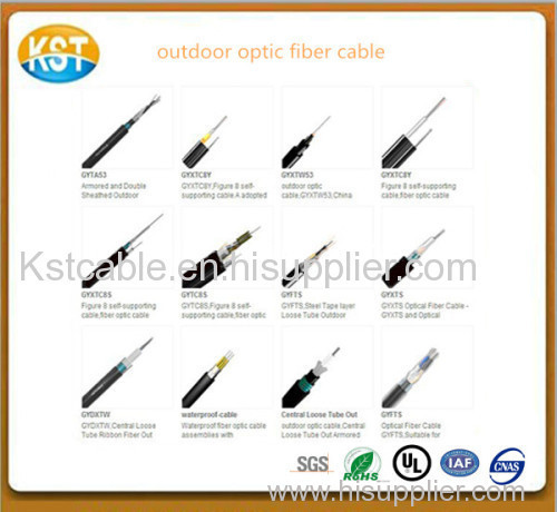 Outdoor Cabling types of optical fiber cable/PE LSZH black sheath jacket serious big producer ommunication fiber cable