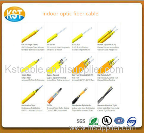 China manufacturer LSZH/PVC/PE jacket sheath indoor different types of fiber optic cables hot selling and low price
