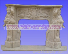 stone carved fireplace.marble fireplace.marble carving.stone carving