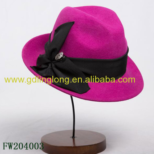 Women Fedora Wool Felt Hat Hat Body Winter Felt Hat Wool Warm Hat