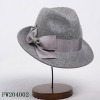 Unisex Grey Wool Felt Hat Blank Ribbon Wholesale Custome Size and Style