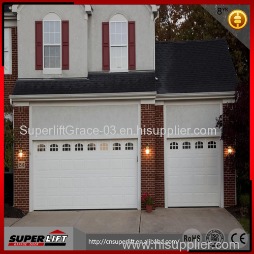 Modern steel sectional automatic garage door