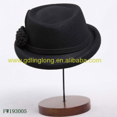 Alibaba China Winter Stylish Man's Wool Felt Fedora Pork Pies Hat Wholesale