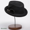 Custome Wool Felt Hat Manufacturer Pork Pies Hat in Black