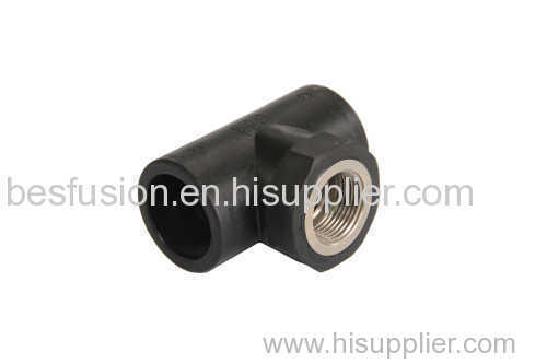 HDPE Socket Fusion Fittings Female Tee PE Pipe Fittings