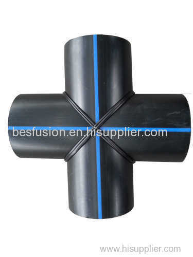 HDPE Fabricated Cross Tee PE Pipe Fittings