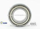 High Precision Stainless Deep Groove Ball Bearing 6005 ZZ With Double Shield