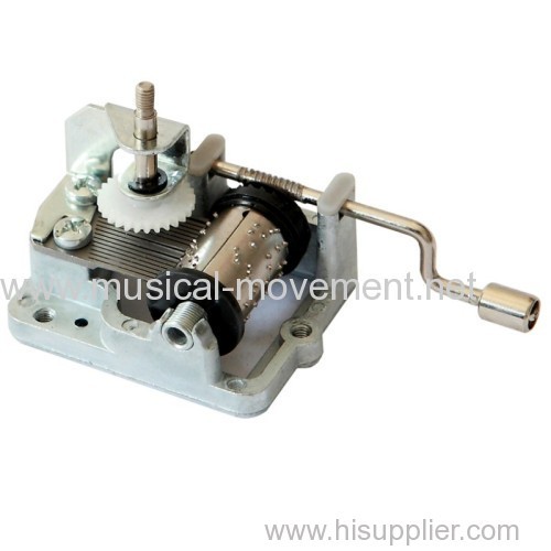 POLY MUSIC BOX HAND WOUND MUSICAL MOVEMENT