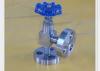 High pressure angle type needle valve for marine and dredging PN0.6 Mpa to PN120 Mpa DN6 mm
