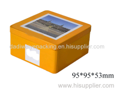 New Custom Metal Sqaure Tea Tin Box for Storage