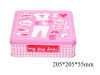 Fantasy Pink metal tin box