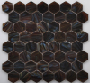 Hexagonal Shape Iridescent Glass Mosaic