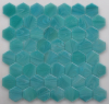 Hexagonal Shape Iridescent Glass Mosaic