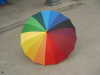 16 colors auto open rainbow umbrella