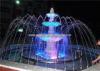 Stainless Steel Garden Water Fountains With Led Lights Stone Garden Products