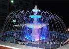 Stainless Steel Garden Water Fountains With Led Lights Stone Garden Products