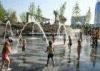 Large Tuscan Patio Floor Fountain With Led Lights For Kids
