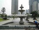 Customized Sculpture Water Fountains Stone Fountains For Garden Marble Material