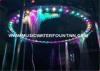 Round Shape Interactive Digital Water Curtain Decorated Printer Curtain