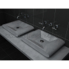 Carrara white marble spiral shape bathroom sink