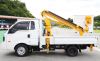 Donghae aerial work platform manlift bucket hydraulic telescopic boom crane