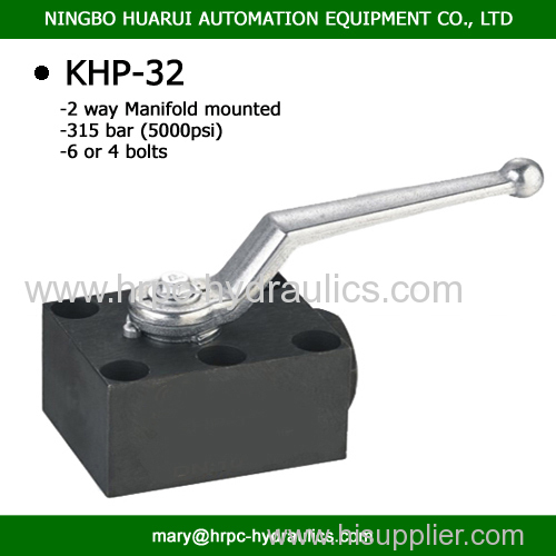 GPK3 3-way ball valve for manifold mounting dn32 in construction and agriculture and hydraulic and paint application