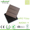 Outdoor terraced garden floor building WPC interlocked snap-together tiles