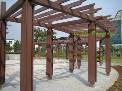 exterior construction wood Anti-split gazebo shedding wpc pergolas