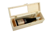 Pine wood wine box for single-side or double-side packaging